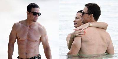 Mark Wahlberg & Wife Rhea Flaunt Sweet PDA While Swimming Together in Barbados - www.justjared.com - county Lane - Barbados - parish St. James