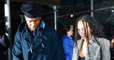 Jonathan Majors Joined by Girlfriend Meagan Good During First Day of Assault Trial - www.justjared.com - New York - city Brooklyn