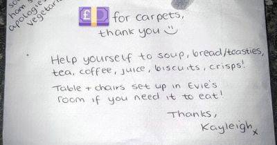 Kilmarnock carpet cleaning bosses receive heart warming note from customer which goes viral on Facebook - www.dailyrecord.co.uk - California