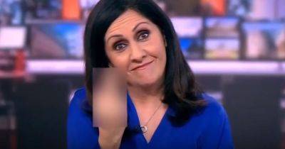 BBC News presenter Maryam Moshiri apologises for giving the middle finger live on air - www.manchestereveningnews.co.uk - London