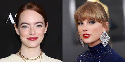 Emma Stone Responds to Question About If Taylor Swift's 'When Emma Falls in Love' Is About Her - www.justjared.com - county Falls - county Love