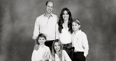 Prince George is William's double in Royal Christmas card but Charlotte takes centre stage - www.ok.co.uk - county Windsor - Charlotte - city Westminster
