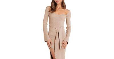 This Body-Hugging Sweater Dress Has an Absolutely Stunning Fit - www.usmagazine.com
