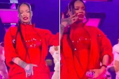 Rihanna grabs crotch, smells fingers during Super Bowl halftime show: ‘Stay classy!’ - nypost.com - Philadelphia, county Eagle - county Eagle - Kansas City