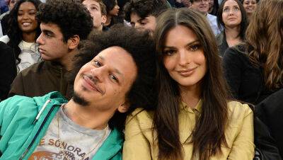 Emily Ratajkowski & Eric Andre Cozy Up at Basketball Game Amid Dating Rumors - www.justjared.com - county Garden - county York - Cayman Islands