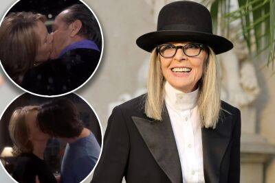 Diane Keaton shares montage of ‘all the men who were paid to kiss’ her - nypost.com