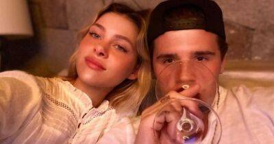 Brooklyn Beckham and wife Nicola indulge in a £770 bottle of red wine on date night - www.ok.co.uk - Beverly Hills