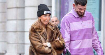 Megan McKenna seen with pro footballer leaving 5-star London hotel after Valentine's Day - www.ok.co.uk - Scotland - London - county Oliver - Maldives
