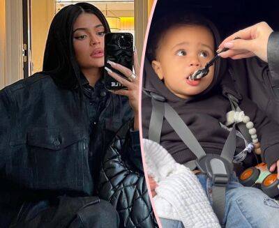 Kylie Jenner Shares Adorable Video Of Son Aire Eating Ice Cream For The First Time! - perezhilton.com - Chicago