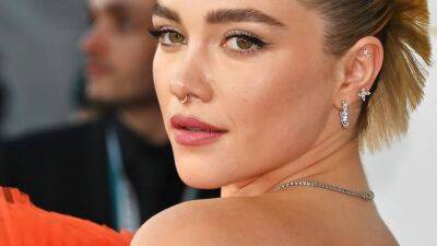 Florence Pugh Unveiled Chic Blonde Micro Bangs on the BAFTAs Red Carpet - www.glamour.com - Britain - Japan