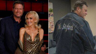 Blake Shelton shows off 'Mr. Stefani' rhinestone jacket for wife Gwen Stefani - www.foxnews.com - city Shelton