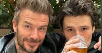 'My first ever drink': David Beckham poses with son Cruz as he has first pint on his 18th birthday - www.manchestereveningnews.co.uk - USA