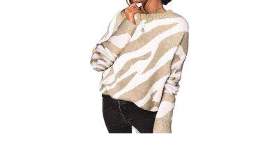 Add Some Wild to Your Wardrobe With This Stylish Zebra Print Sweater - www.usmagazine.com
