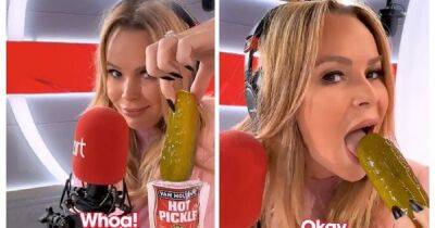 Amanda Holden makes very cheeky comment as she takes on the viral Hot Pickle Challenge - www.manchestereveningnews.co.uk - Britain