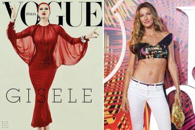 Giselle Bündchen unrecognizable on post-divorce ‘drag queen’ Vogue cover - nypost.com - Brazil - Italy - Chicago