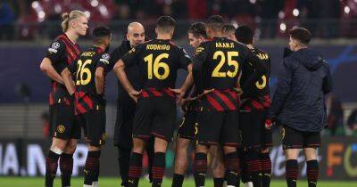 What Pep Guardiola told Man City players on pitch at full-time vs RB Leipzig - www.manchestereveningnews.co.uk - Manchester - Germany