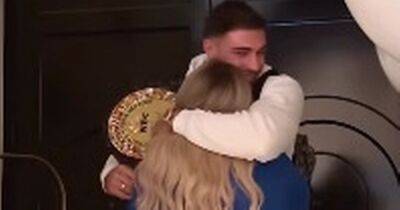 Molly-Mae Hague and Tommy Fury emotionally reunite as new dad rushes to cuddle Bambi - www.ok.co.uk - Britain - Hague - Saudi Arabia