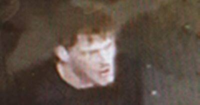 CCTV image of man wanted by police after street attack outside Glasgow bar - www.dailyrecord.co.uk - Scotland - Beyond
