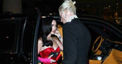 Megan Fox Attends Pre-Grammys Party With a ‘Broken Wrist and a Concussion’ to Support Machine Gun Kelly - www.usmagazine.com