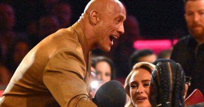 Adele Hugs Dwayne ‘The Rock’ Johnson at the 2023 Grammys: ‘The Person’ She Has ‘Always Wanted to Meet’ - www.usmagazine.com - county Love