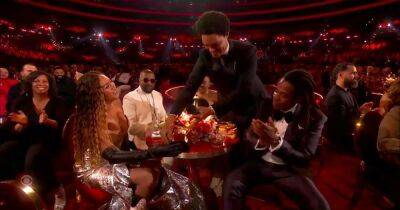 Beyonce Receives Her 2023 Grammy Award, Sits Beside Jay-Z After She Misses Best R&B Song Category - www.usmagazine.com - Los Angeles - Texas
