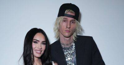 Megan Fox Looks Like a Goth Bride in White as She and Machine Gun Kelly Attend Grammys After Party - www.usmagazine.com - Los Angeles
