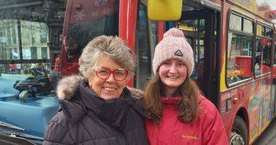 Great British Bake Off star Prue Leith enjoys open top bus tour of Glasgow - www.dailyrecord.co.uk - Britain - Scotland - South Africa