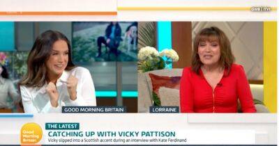 Lorraine Kelly reacts to Vicky Pattison's Scottish accent leaving MTV star red faced - www.dailyrecord.co.uk - Scotland
