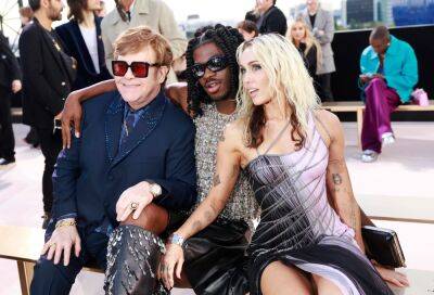 Elton John, Miley Cyrus, Pamela Anderson & More Look Sharp At Versace Show - etcanada.com - county Anderson