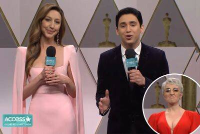 ‘SNL’ spoofs the Oscars red carpet with ‘Access Hollywood’ sketch - nypost.com - George - city Tinseltown - city Santos, county George