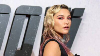 Florence Pugh Wore a Structural Updo with Micro Bangs to the 2023 Oscars Red Carpet - www.glamour.com