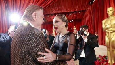 Lady Gaga Kisses Brendan Gleeson on 2023 Oscars Red Carpet - www.etonline.com - India - county Carson