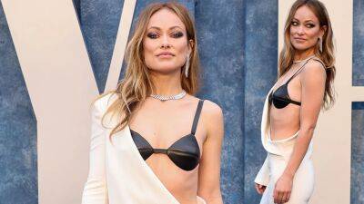 Olivia Wilde turns heads at Oscars party in leather bra - www.foxnews.com - Hollywood