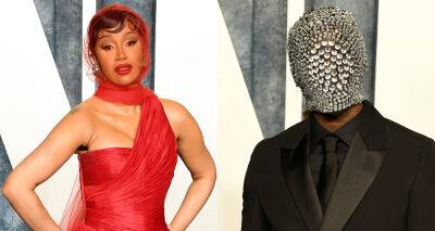 Cardi B Wears Red Veil as Offset Sports Diamond-Covered Face Mask to Vanity Fair Oscar Party 2023 - www.justjared.com - Beverly Hills