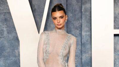 Emily Ratajkowski Proves She’s Queen of the Naked Dress at the 2023 Oscars After-Party - www.glamour.com - Los Angeles - county Jones - Greece - parish St. Martin