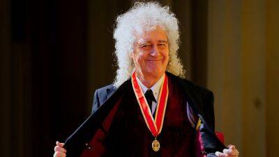 King Charles knights Queen guitarist Brian May - www.foxnews.com