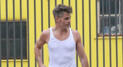 Chris Pine Steps Out in a Tank Top After His Morning Workout - www.justjared.com