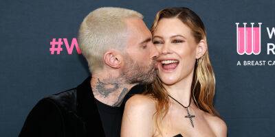 Adam Levine & Behati Prinsloo Pack On The PDA at the Unforgettable Evening Benefit Gala 2023 - www.justjared.com - Beverly Hills - county Stone
