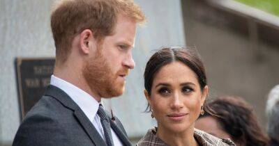 Prince Harry and Meghan left gobsmacked after bombshell text from William in viral clip - www.ok.co.uk - California