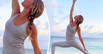 Gisele talks about being healthy as she does yoga by the beach - www.msn.com - Portugal