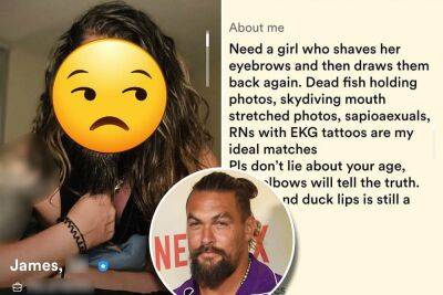 Jason Momoa lookalike’s date warning: ‘Don’t lie about your age — elbows give you away’ - nypost.com