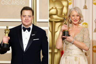 Helen Mirren cried for ‘magical’ Brendan Fraser after ‘Whale’ Best Actor win - nypost.com - county Butler