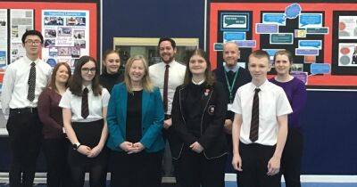 High school staff and pupils celebrate gold star from education inspectors - www.dailyrecord.co.uk - Scotland