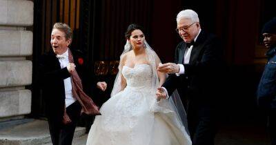 Steve Martin Recreates Iconic ‘Father of the Bride’ Moment With Selena Gomez, Martin Short for ‘Only Murders in the Building’ Season 3: Photos - www.usmagazine.com