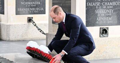 Sombre Prince William lays wreath at Poland monument ahead of meeting refugees - www.ok.co.uk - Britain - Ukraine - Russia - Poland - county Williams - city Warsaw