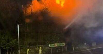 Fire crews tackle huge blaze at derelict Scots building as police launch probe - www.dailyrecord.co.uk - Scotland - Beyond