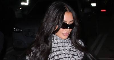 Kim Kardashian Wears Gray Catsuit & Sunglasses to SZA's L.A. Show - www.justjared.com - city Inglewood
