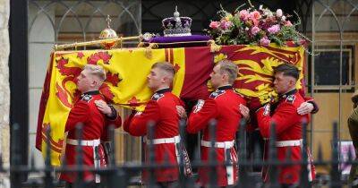 Queen's 'amazing' pallbearers recognised by King Charles III in special honours list - www.ok.co.uk - city Sanderson