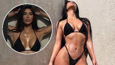 Kim Kardashian sizzles in tiny bikini in new shower photos as fans go wild - www.foxnews.com - city Sanchez