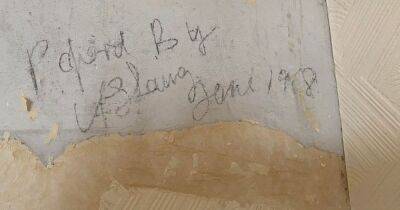 'Hidden note' dating back to 1960s discovered under wallpaper at Scots home - www.dailyrecord.co.uk - Scotland - Beyond